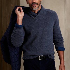 NWT Banana Republic Mens Cozy Shawl Sweater